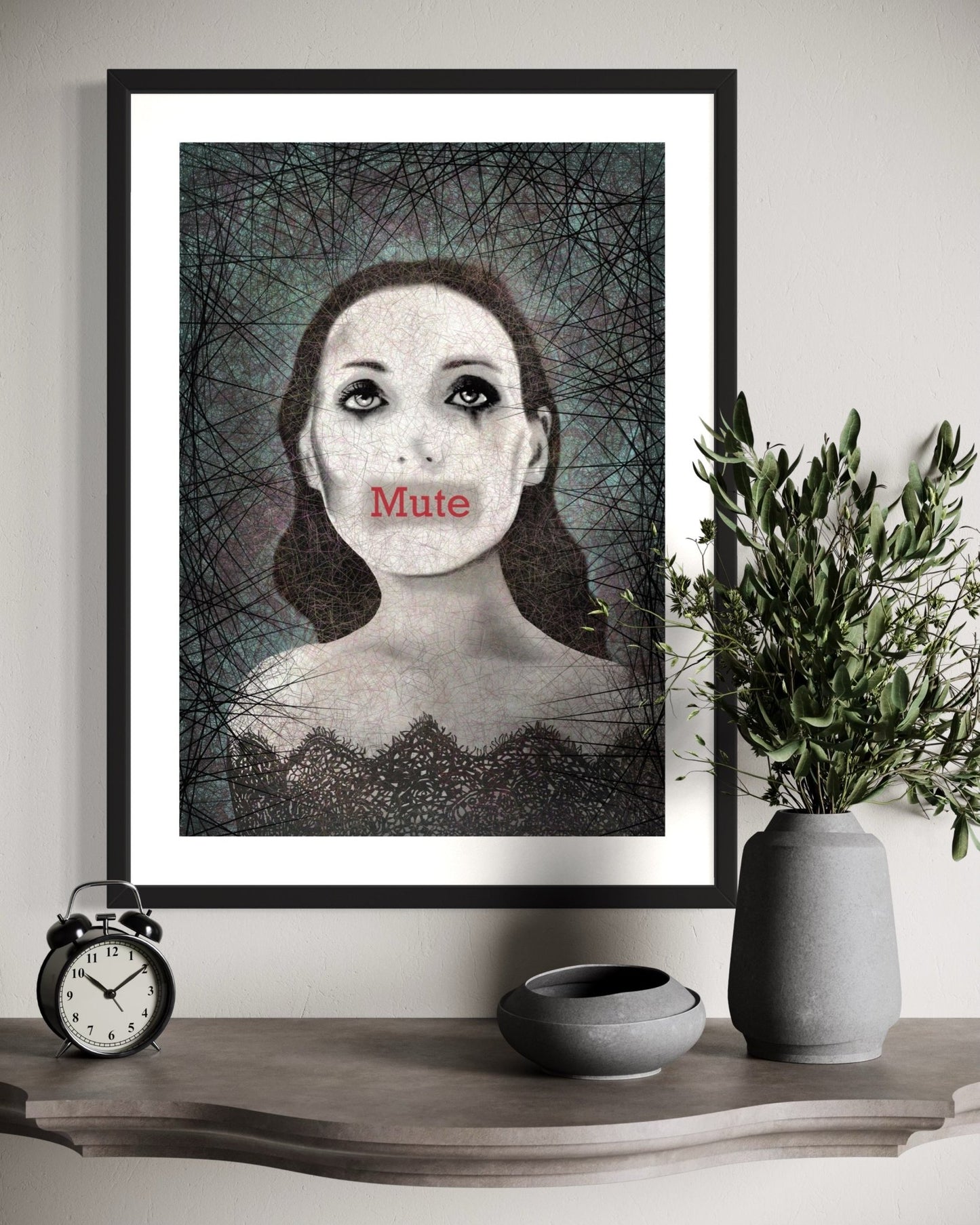 "MUTE" (30x40 cm)