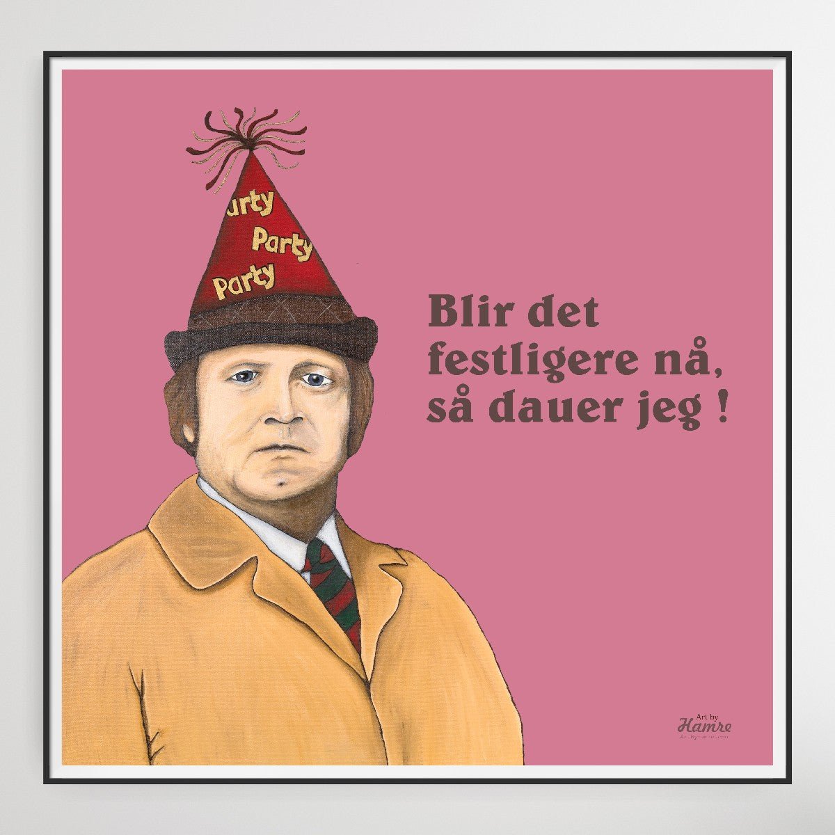 "Fleksnes Party" velg farge. 60x60 cm.