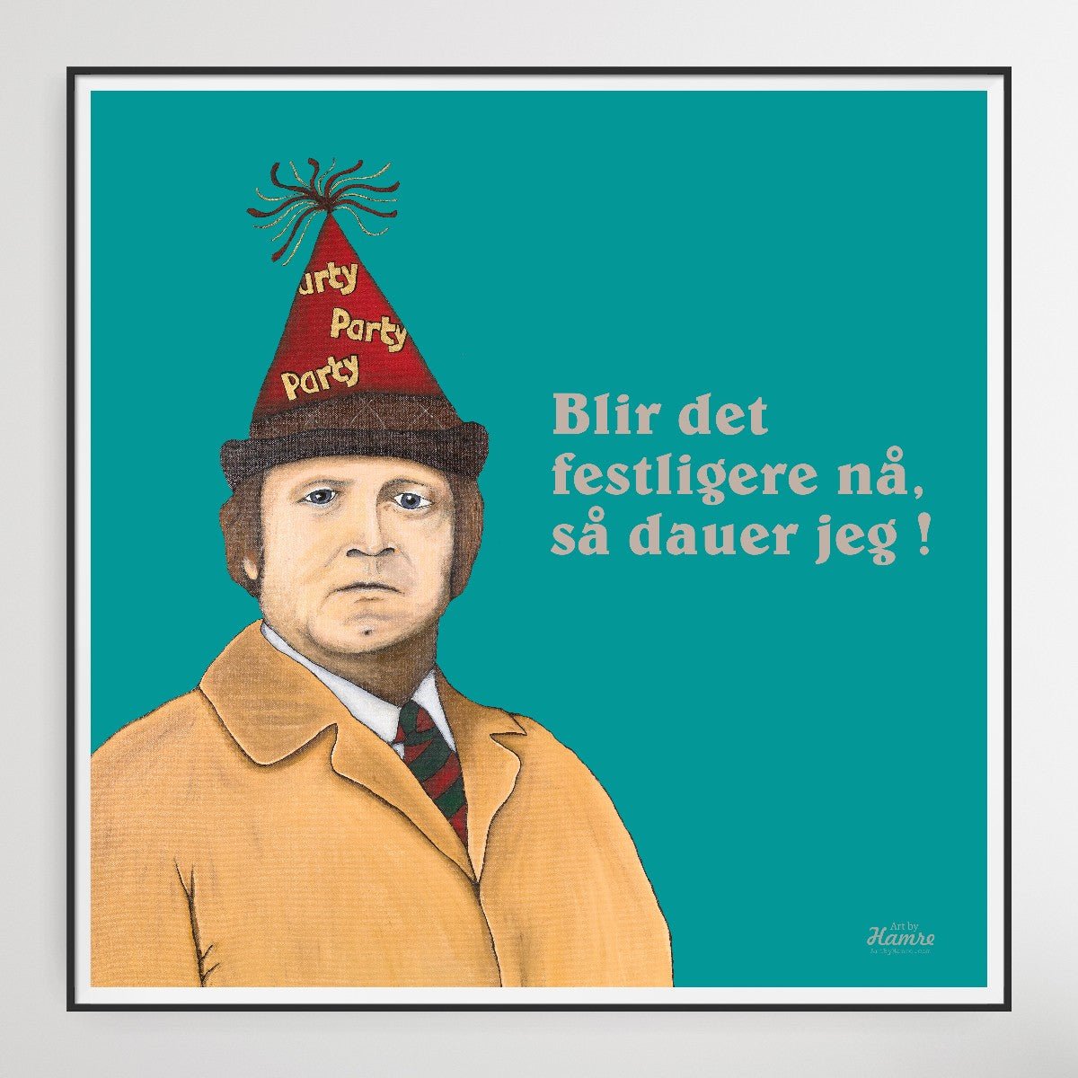 "Fleksnes Party" velg farge. 60x60 cm.