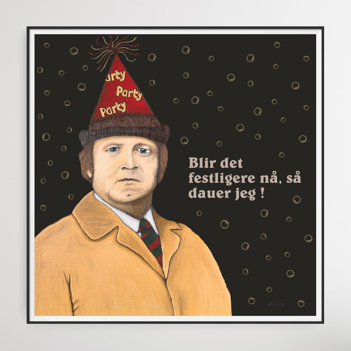 "Fleksnes Party" velg farge. 60x60 cm.