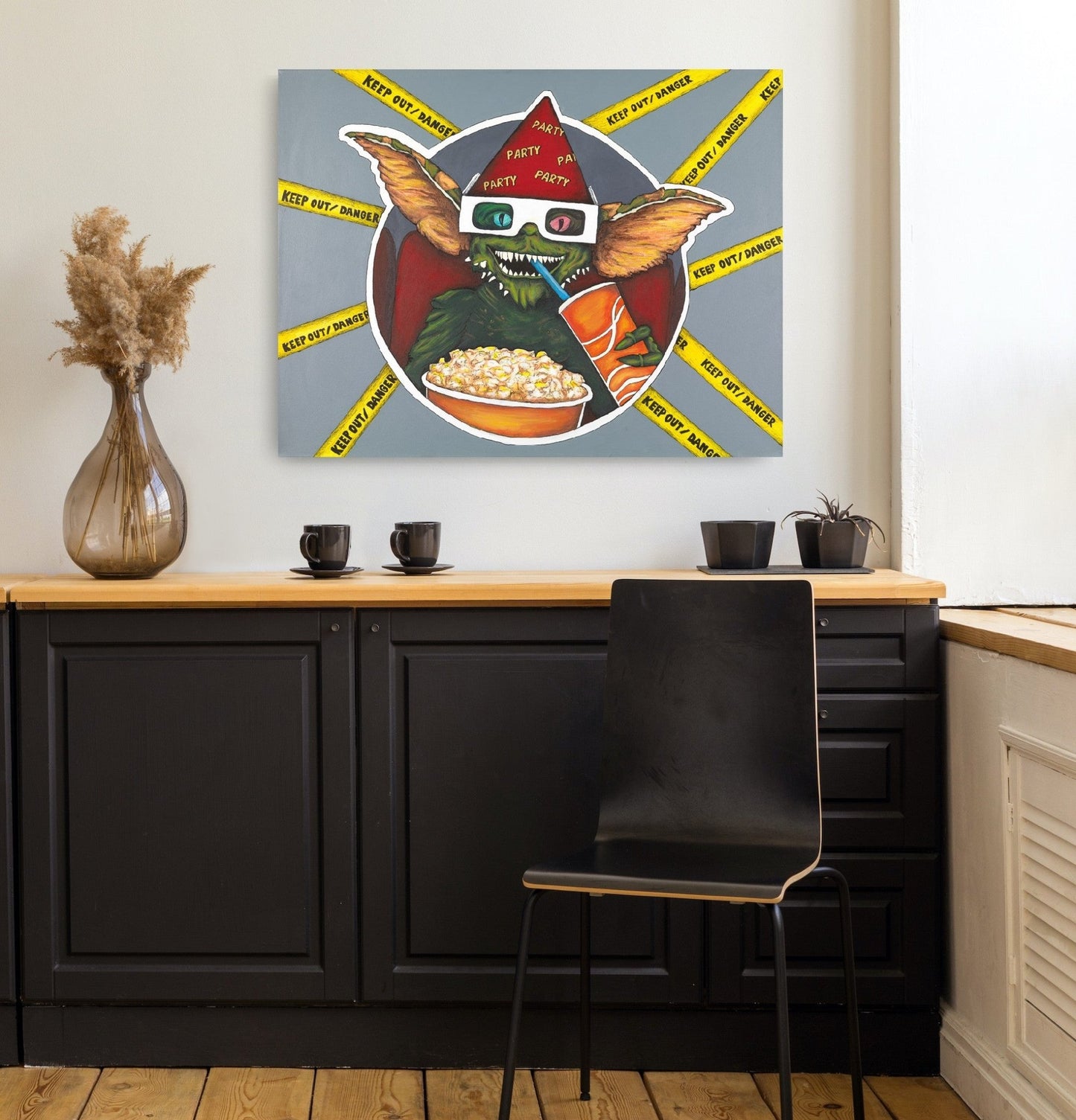 ORIGINAL 1/1 "Gremlins" akryl på canvas