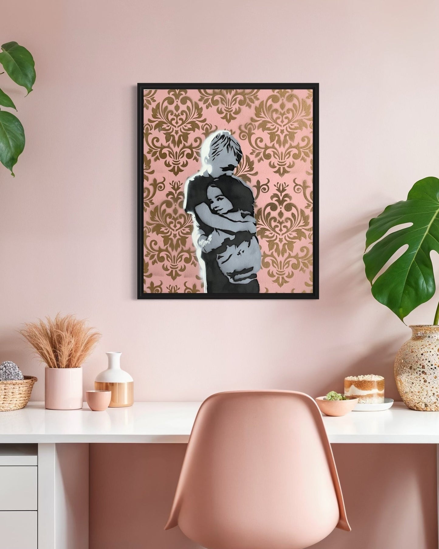 «The Siblings» original 1/1 (pink/nostalgisk)