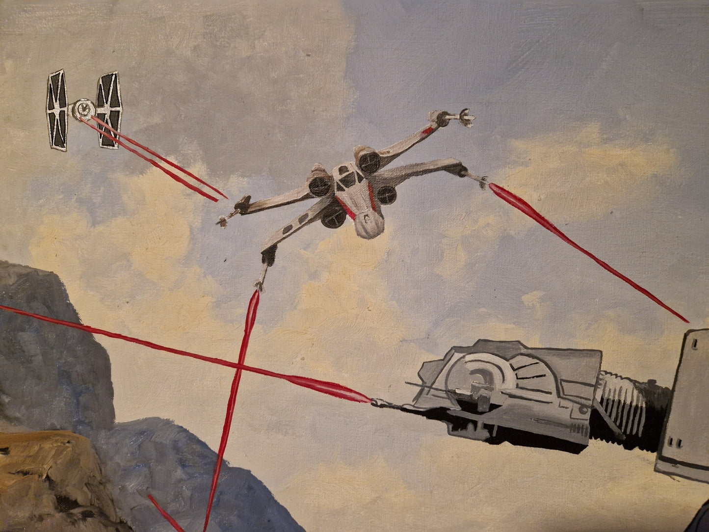 Originalt XL Star wars battle (126x97 cm)