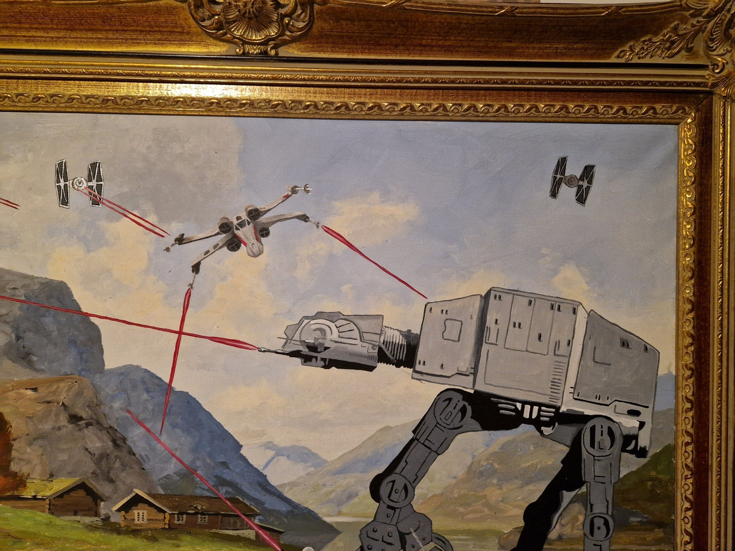 Originalt XL Star wars battle (126x97 cm)