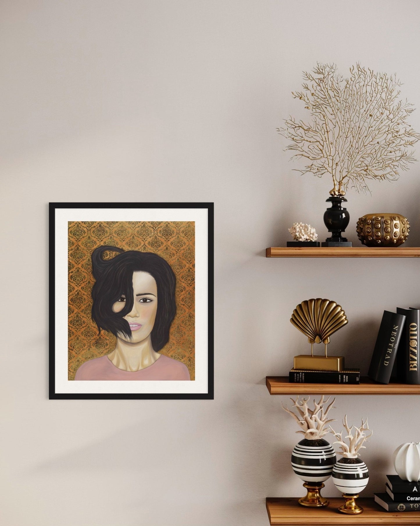 "Desta" gold - 30x40 cm