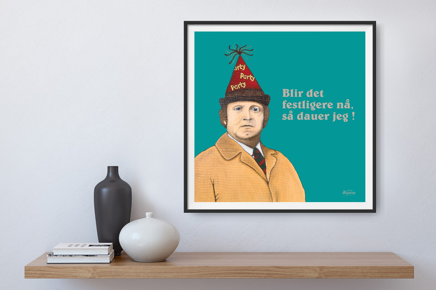"Fleksnes Party" velg farge. 60x60 cm.