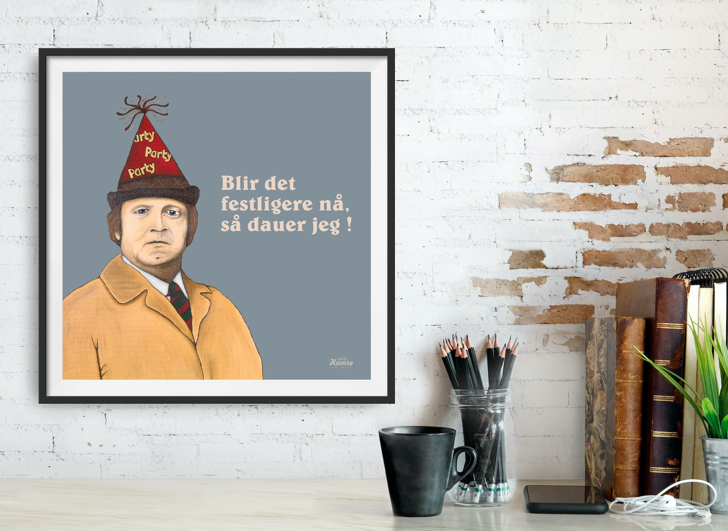 "Fleksnes Party" velg farge. 60x60 cm.