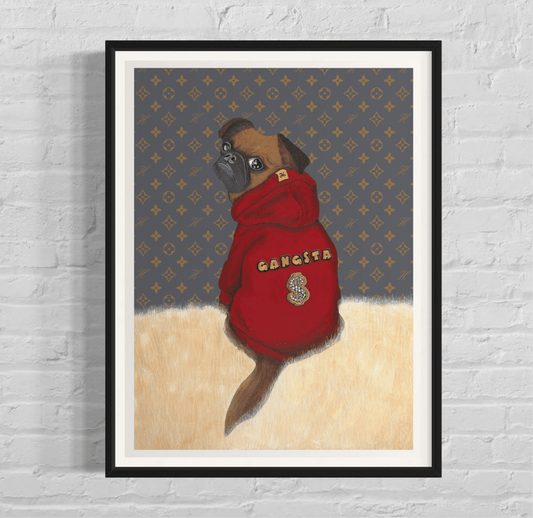 "Gangsta Griffon" 40x50 cm