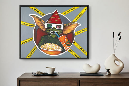 ORIGINAL 1/1 "Gremlins" akryl på canvas