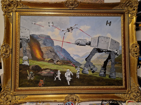Originalt XL Star wars battle (126x97 cm)