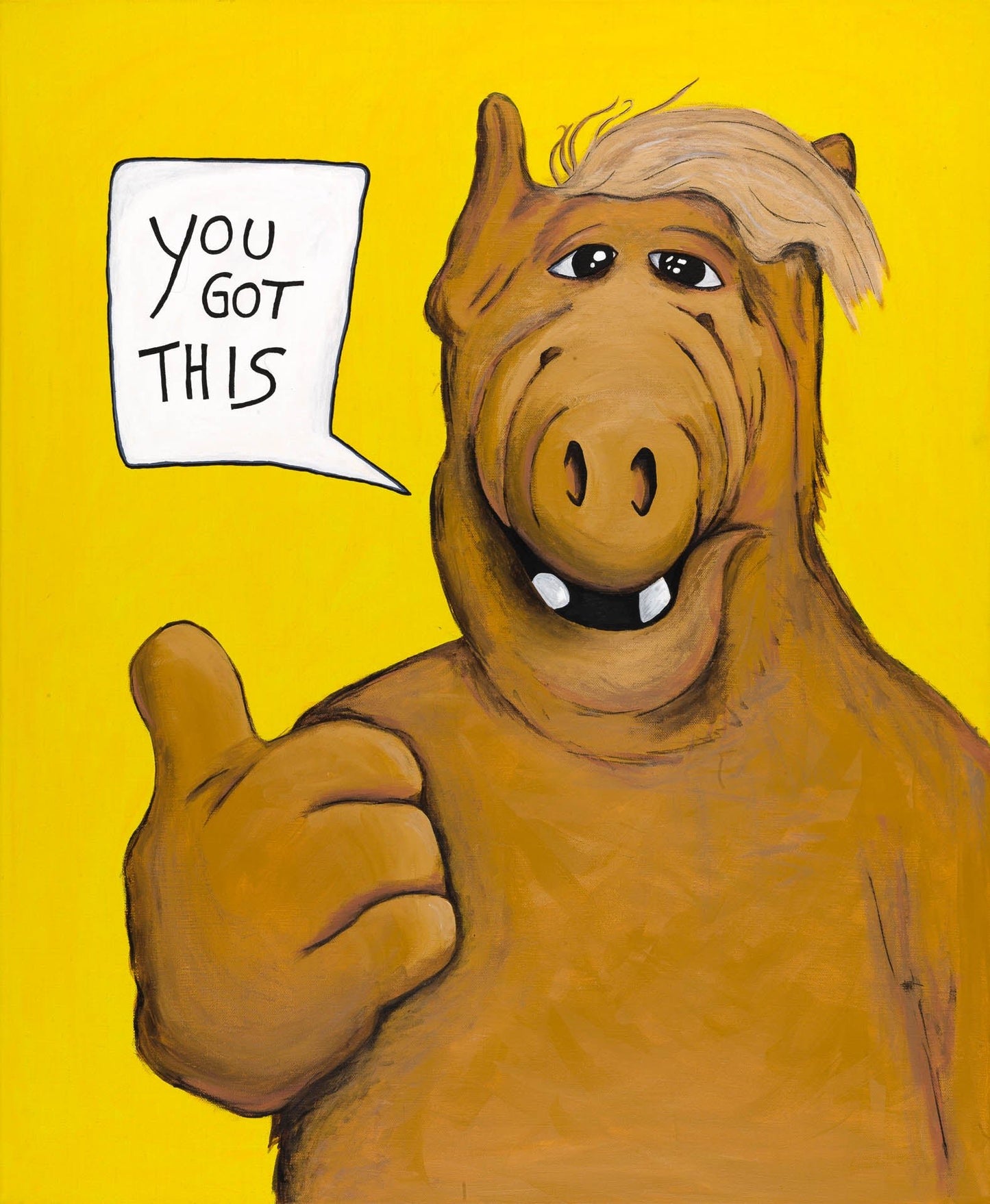 Originalt Maleri "Alf - You got this"